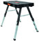 Disston Omni Plus 5 in 1 Werkbank, Klemmtisch, Gerüst, Puppy, Creeper All in One Arbeitstisch orange/schwarz