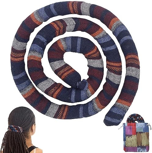 Spiral Lock Haarbinde Dreadlock Zubehör Dreadlock Haargummi für Frauen und Männer Pferdeschwanz Halter Bunte Biegbare Haarbinder Lange Dreads Dicke Lockige Haarhalter (Stamm)