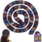 Spiral Lock Haarbinde Dreadlock Zubehör Dreadlock Haargummi für Frauen und Männer Pferdeschwanz Halter Bunte Biegbare Haarbinder Lange Dreads Dicke Lockige Haarhalter (Stamm)