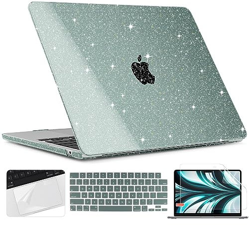 TWOLSKOO Schutzhülle für M4 MacBook Air 13,6 Zoll (34,5 cm) 2025–2022, M4 A3240, M3, A3113, M2, A2681, Kunststoff-Hartschale, Trackpad-Folie, Tastaturabdeckung, Bildschirmfolie für MacBook Air 13,6