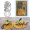 xiaoba Halloween-Kürbis-Metall-Stanzformen, Kürbis-Blumen-Blatt-Buchstaben-Karten-Stanzformen, Kürbis-Hexe-Geist, Stanzschablonen, Vorlagenformen für DIY, Scrapbooking, Album, Kunsthandwerk, Silber