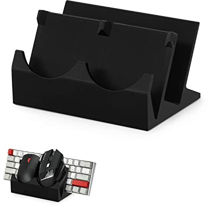 BRAINWAVZ Supporto per tastiera da tavolo e doppio PC, adatto per tastiere piccole o grandi, mouse da gioco e da ufficio – Organizza il tuo spazio di lavoro o di gioco e tienilo senza disordine (DK03)