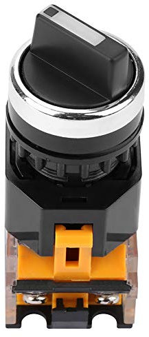 Interruptor Selector Giratorio 3 Posiciones 2NO Selector de Selección Mantenido Interruptor Giratorio LA38 20X3 para Control Remoto en Interruptores Selectores Eléctricos