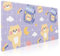 Cute Bear Milk Gaming Mauspad XXL Lila Gelb Niedlich Kawaii Anime Erweiterte Große Schreibtischunterlage Großes Mousepad Rutschfeste Gummibasis Genähte Kante Mousepad für Desktop Büro PC Computer 90 x