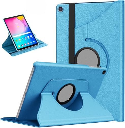 AM Case Funda para Samsung Galaxy Tab A 10.1 2019 T510 T515 T517 de piel con rotación inteligente de 360 grados para tablet Galaxy Tab A de 10.1 pulgadas SM-T510/SM-T515 2019 con soporte para