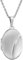 Traveller Medaillon mit Kette - Silber 925 - Oval - matt/glänzend - Made in Germany - 16 x 23 mm - 45 cm - 571004