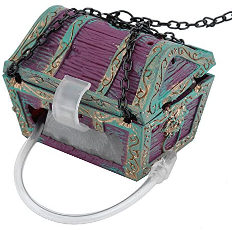 Tyenaza Abenteuerliche Aquarium-Dekoration, Begeben Sie Sich Mit Frogman Und Der Schatzkiste auf Schatzsuche