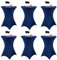 6er-Set Stretch Stehtisch Husse für Bistrotisch Ø 80-85 cm Navy blau, taillierter hoher Tisch, Cocktail-Tischdecke für Bar, Hochzeit, Cocktailparty, Bankett (Navy blau)