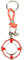 osters muschel-sammler-shop maritime Schlüsselanhänger - verschiedene Motive - Silberfarben - bester Qualität - tolles Geschenk für alle Fans des Nordens und der Inseln/Seegler (Rettungsring rot)