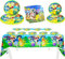 Kinder Partygeschirr Set, 41 Stück Geburtstag Party Set für Kinder, Cartoon Partygeschirr Set, Anime Geburtstagsdeko, Teller + Servietten + Tischdecke, Kindergeburtstag Deko Party Zubehör (41)
