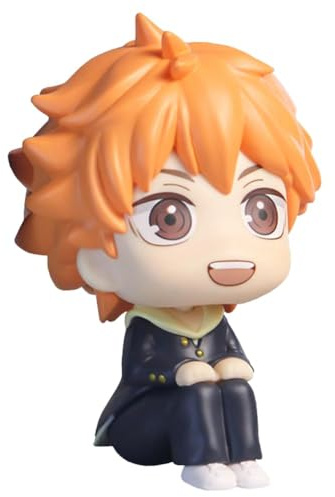Haikyuu Figur Hinata Shoyo Q-Version Sitzposition Modell Cake-Topper Statue Dekoration Geschenke