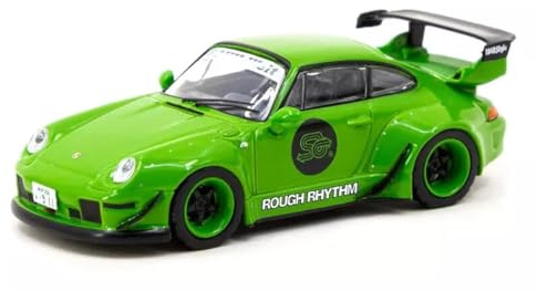 Tarmac Works 1/64 RWB 993 Rafrhythm Fuelfest Student Driver, Grün