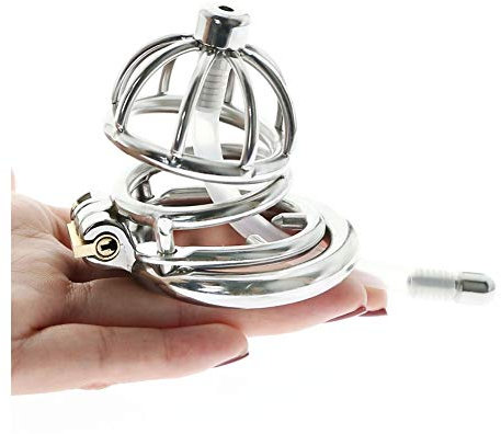 Edelstahl Keuschheitsring Keuschheitskäfig Penisring für Männer Keuschheitsring Herrenringe Schloss Keuschheitsring,Keuschheitsgürtel(Ring 36mm)