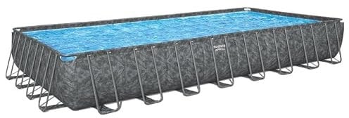 Bestway Juego de Piscina Rectangular de 31'4 x 16' x 52/9.56 MX 4.88 MX 1.32 m