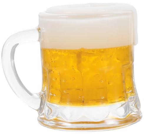 Alasum 3st Bierkrug Kerze Duftkerzen Für Männer Party-bierbecher Gelee-Kerze Klare Tassen Getränkegarnitur Mini-weingläser Blase Kerze Geformte Kerzen Tischdekoration Bierglas Wachs