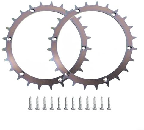 ZYNCUE Pointes de tondeuse robotique en acier inoxydable pour Bosch Indego XS M700 300 350 400, kit d'assemblage de roue de traction améliorée