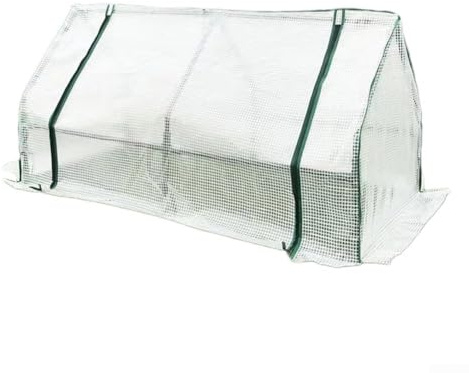 Floweringbeter Kleiner Wachstumstunnel, für den Außenbereich, Gewächshaus, verstärkte Abdeckung mit Netzgitter, 120 x 60 x 60 cm, einfacher Zugang, zuverlässiger Schutz, 1 Stück
