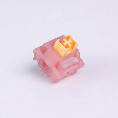 ExotiCore Outemu Honey Peach V3 Switch, Interruptor Lineal Silencioso Y Prelubricado para Teclados Mecánicos(110PCS)
