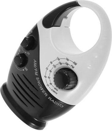 NUOBESTY Wasserdichtes Badezimmerradio Miniradio Tragbares Radio Duschradio Kleines Radio Lautsprecher Für Badezimmerdusche Winziges