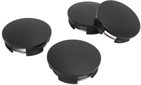 WALFRONT Universal Carbon Fique Wheel Center Caps 4pcs Rim Hub Cap Decke, Sichere Installation für 6, ABS -Material