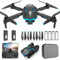 HURSVIE Dron con Camara 1080P, RC Doblable Cuadcóptero Drone para Niños y Adultos, Motor Sin Escobillas, Apagado/Aterrizaje con un Botón, Regalos y Juguetes para Cumpleaños de Chicos y Chicas (Blue)