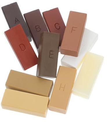 11Pcs Wood Floor Repair Wax Blocks Seamless Scratch Filler for Hardwood Laminate Floors Effortless Application Natural Colors Quick Repair for Furniture Flooring