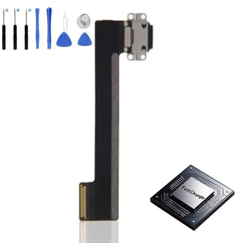 Eutoping Scheda di ricarica per Apple iPad mini 4 iPad mini 5 A1538 A1550 A2124 A2126 A2133 nero con ricarica rapida IC Flex Cable Assembly Ricambio
