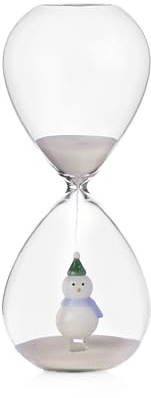 Ichendorf Christmas Tales Sablier Bonhomme de Neige 20cm Verre borosilicate