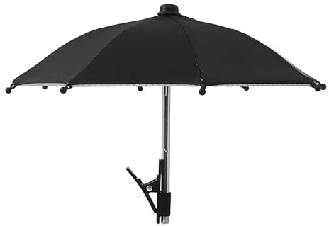 Mobile Phone Parasol, Universal Mobile Phone Umbrella with Width Adjustable Strong Clip Mini Parasol Creative Mobile Phone Holder Sun Protection for Outdoor Use For Pool Outdoor