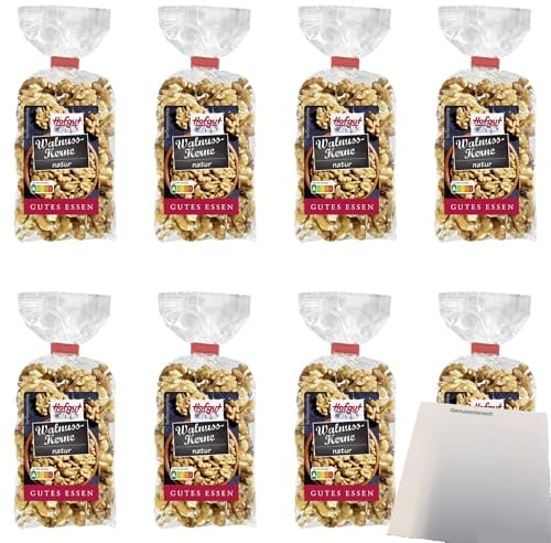 usy Bundle für Hofgut Walnusskerne VPE (8x100g Beutel) + usy Block