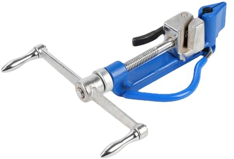 KAJNBN Outil de Cerclage en Acier Inoxydable Bleu avec Pince à Cercler Ergonomique et Coupe-feuillard pour Usage Extérieur et Environnements Difficiles