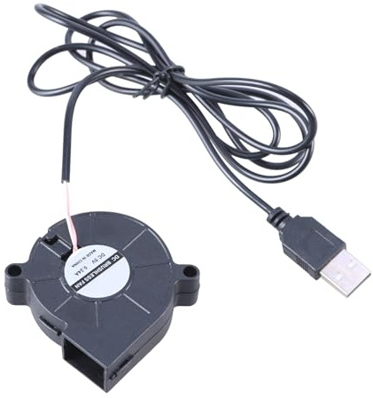 High 50mm USB Cooling Fan 5015 Brushless for Computers and 3D Printers, Quiet Operate DC5V Blower Brushless Cooling