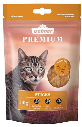 Dehner Premium Katzensnack Sticks, 50 g