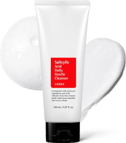 COSRX Salicylic Acid Daily Gentle Cleanser, 0,5% Salicylsäure BHA Gesichtsreiniger für raue und fettige Haut, porentiefe Reinigung ohne Hautirritationen, Korean Skincare