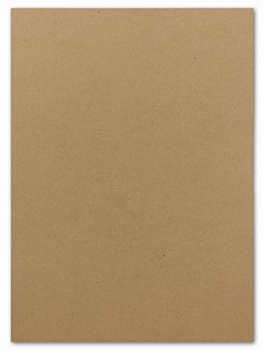 100x A4 Carton-carte - couleur: marron (papier recyclé) - 210 x 297 mm - 240 g/m² - Papier tonique Carton photo Papier de bricolage Carton d'argile - FarbenFroh by GUSTAV NEUSER