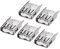 sourcing map PCB USB Connector Type-A Female Jack 4 Pin Vertical Straight Insert 5Pcs