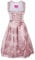 ELFIN Damen Midi Dirndl Elegante Trachtenkleid für Oktoberfest inkl. Spitzen Dirndlschürze Gr. 34-44