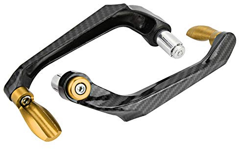 7/8inch Universal Motorcycles Handguards Lenker Handschützer Brush Bar Griffschutz Aluminiumlegierung(Golden)