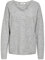 ONLY Damen Warmer Strickpullover | Knitted Basic Stretch Sweater | Langarm V-Ausschnitt Shirt ONLCAMILLA, Farben:Grau, Größe:XL