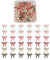 Cheriswelry 48pcs Alloy Enamel Bowknot Pendants 6 Colors Cute Bowtie Bow Dangle Charms Beads for DIY Jewellery Bracelet Crafts Making