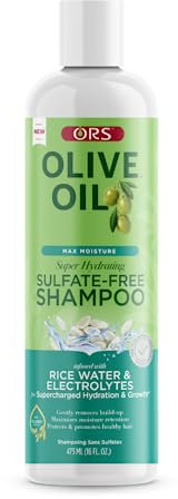 ORS Max Moisture Sulfatfreies Shampoo 473 ml - Sanft, Feuchtigkeitsspendend mit Kokosbetain, Glycerin & Menthol, Kühlt & Beruhigt die Kopfhaut