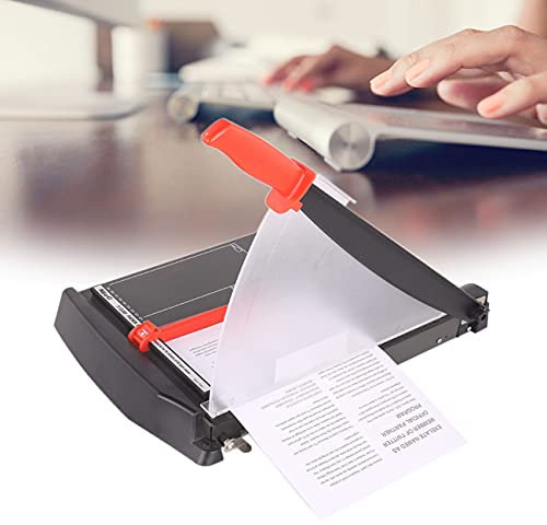 ZhiLianZhao A4 Papier Schneidegerät, Profi A3 Papierschneider, Ergonomischer Griff, Schutzgitter, 20 Blatt Kapazität, für Büros, Schulen, Unternehmen und Druckereien,A3