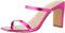 The Drop Avery Square Toe Two Strap High Heeled Sandal pour Femme, Rose, 38