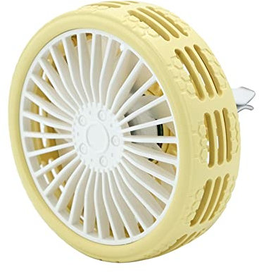Huamengyuan Mini Ventilateur De Refroidissement Usb Pour Voiture,Ventilateur Usb De Voiture Ventilateur De Voiture RéGlable à 3 Vitesses Mini Ventilateur De Voiture Pour Suv Rv Atv,Jaune