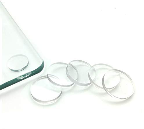 Lot de 30 protections en verre transparent pour dessus de table en verre - Matériau souple pour contrôler le mouvement du dessus de table en verre