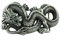 DT Boucle de ceinture unisexe 3D en forme de tête de dragon chinois - Thème mythique authentique - Cadeau d'anniversaire, de Noël, de fête des pères, 5
