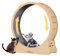 homegroove Katzenlaufrad, 35,4 Zoll (90 cm) Laufrad für Wohnungskatzen, Katzenlaufrad-Laufband mit abnehmbarem Teppich zur Gewichtsabnahme und Gesundheitsförderung bei Katzen (Natural Wood Color, M)