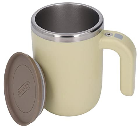 Jeanoko Auto Self Mixing Coffee Cup, Self Stirring Mug Magnetic Charging Electric Automatic Stirring Stainless Steel Cup for Coffee Tea Hot Chocolate MilkOffice Supplies