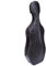 HDYNUZ 4/4 Cello-Koffer, Leichter Super-Carbon-Faser-Cello-Koffer, Hartschalenkoffer, leicht, 3,7 kg (Color : Black)
