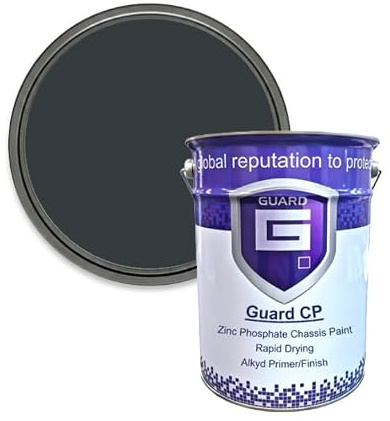 Guard CP Chassis Paint Semi-Gloss For Car Truck Trailer & Other Vehicle Black & Grey - 5 Litre (Grey)